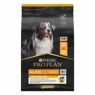 [pro-plan-all-size-adult-light-sterlised-14kg-poulet] Pro Plan All Size Adult Light/ Sterlised 14kg – poulet