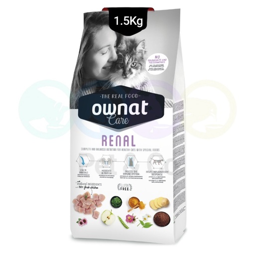 Ownat Care Kibbles for Cats Renal 1.5kg