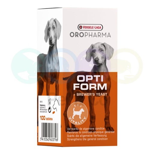 Opti Form to strengthen the general condition in Dogs 100tabs Versele-Laga