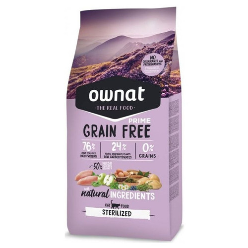 Ownat GRAIN FREE Chat Adult Sterilised Poulet 3Kg