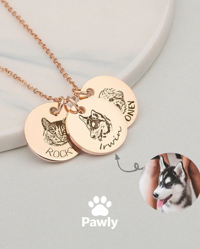Collier Personnalisé Doré 