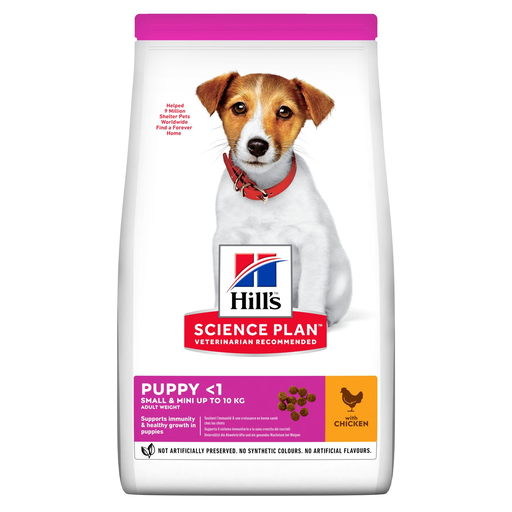 Hill’s Science Plan Aliment Pour Chiot Small Mini Au Poulet (1.5kg | 3kg | 6kg) - 3 kg